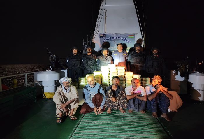 Indian Coast Guard, Gujarat ATS seize drugs worth ₹425 cr from Iranian boat