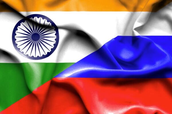 India Russia flags