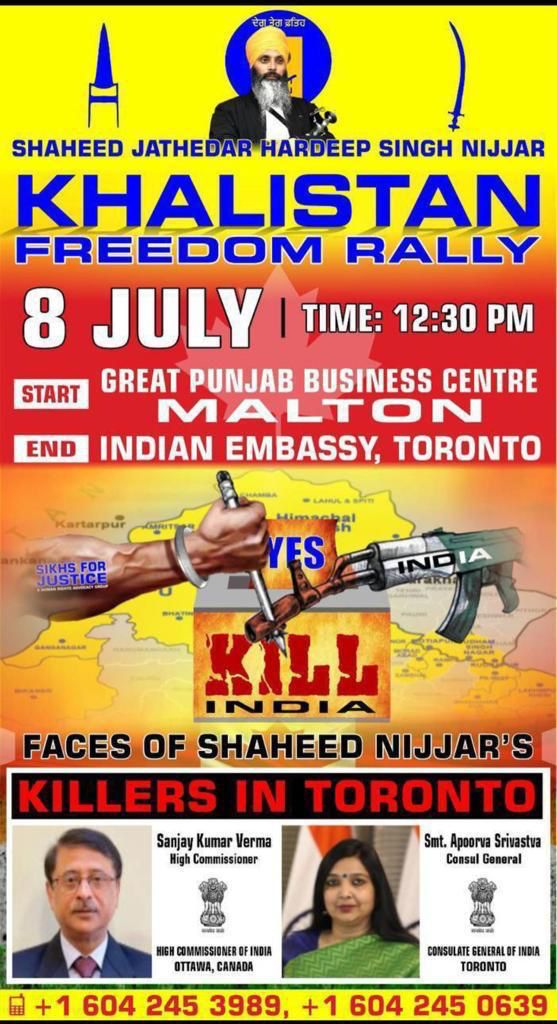 India is strongly dealing with the pro Khalistan extremists that are attacking the Indian consulates and demonstrating in the US, Australia and Canada.