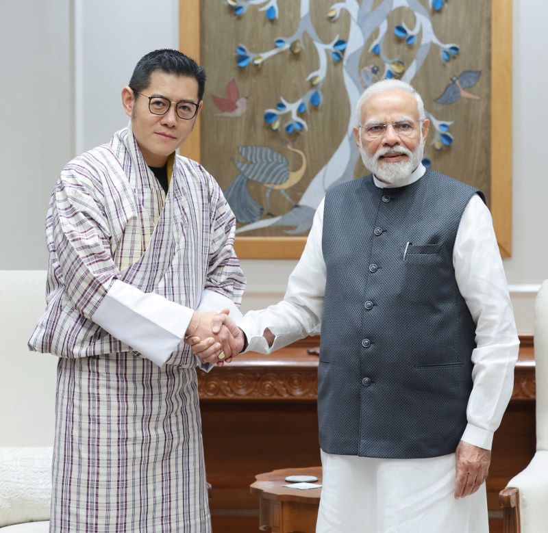 King of Bhutan holds talks with PM Modi